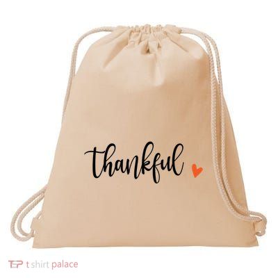 Thankful Thanksgiving Fall Vibes Halloween Autumn Gift Drawstring Bag