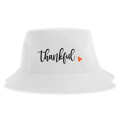 Thankful Thanksgiving Fall Vibes Halloween Autumn Gift Sustainable Bucket Hat