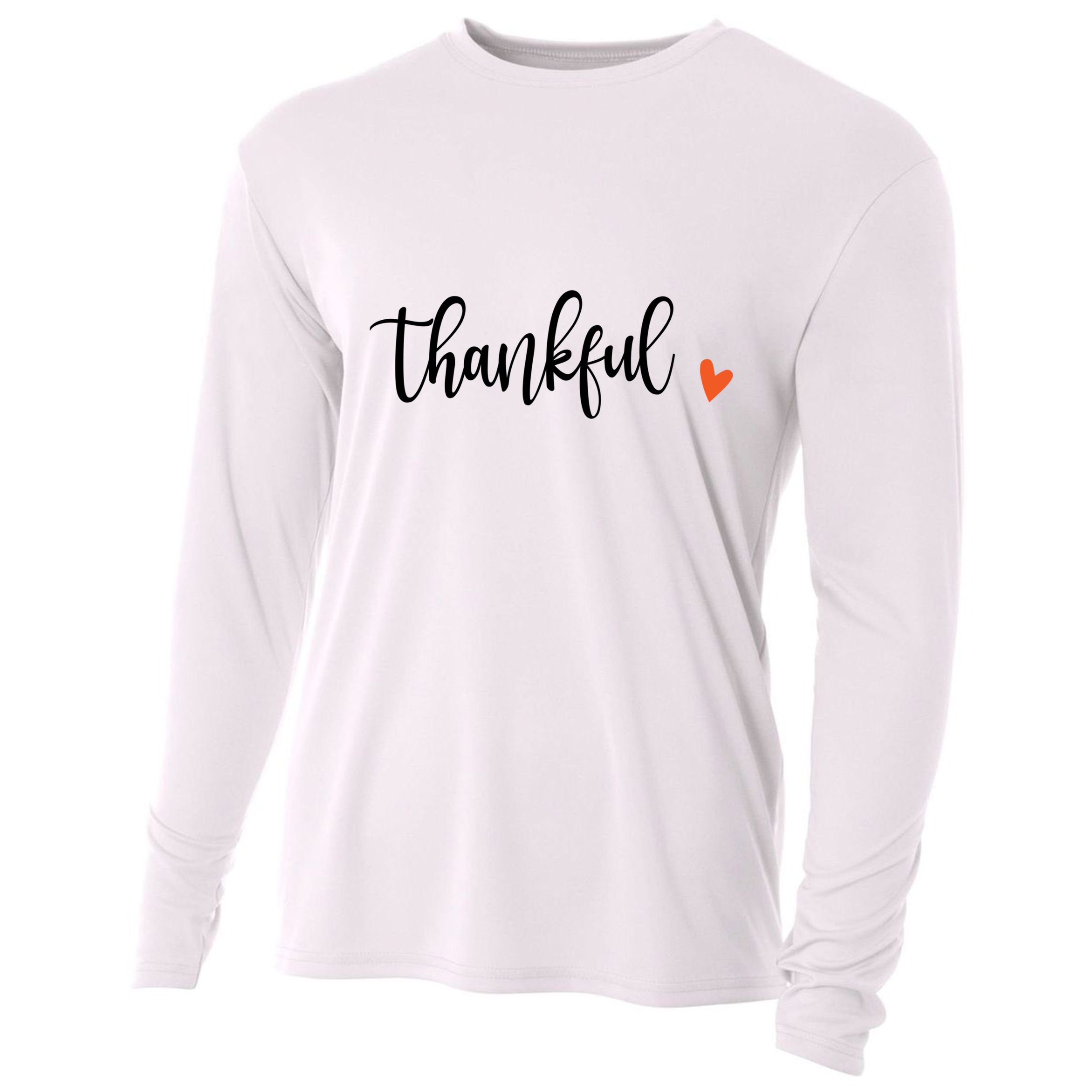 Thankful Thanksgiving Fall Vibes Halloween Autumn Gift Cooling Performance Long Sleeve Crew