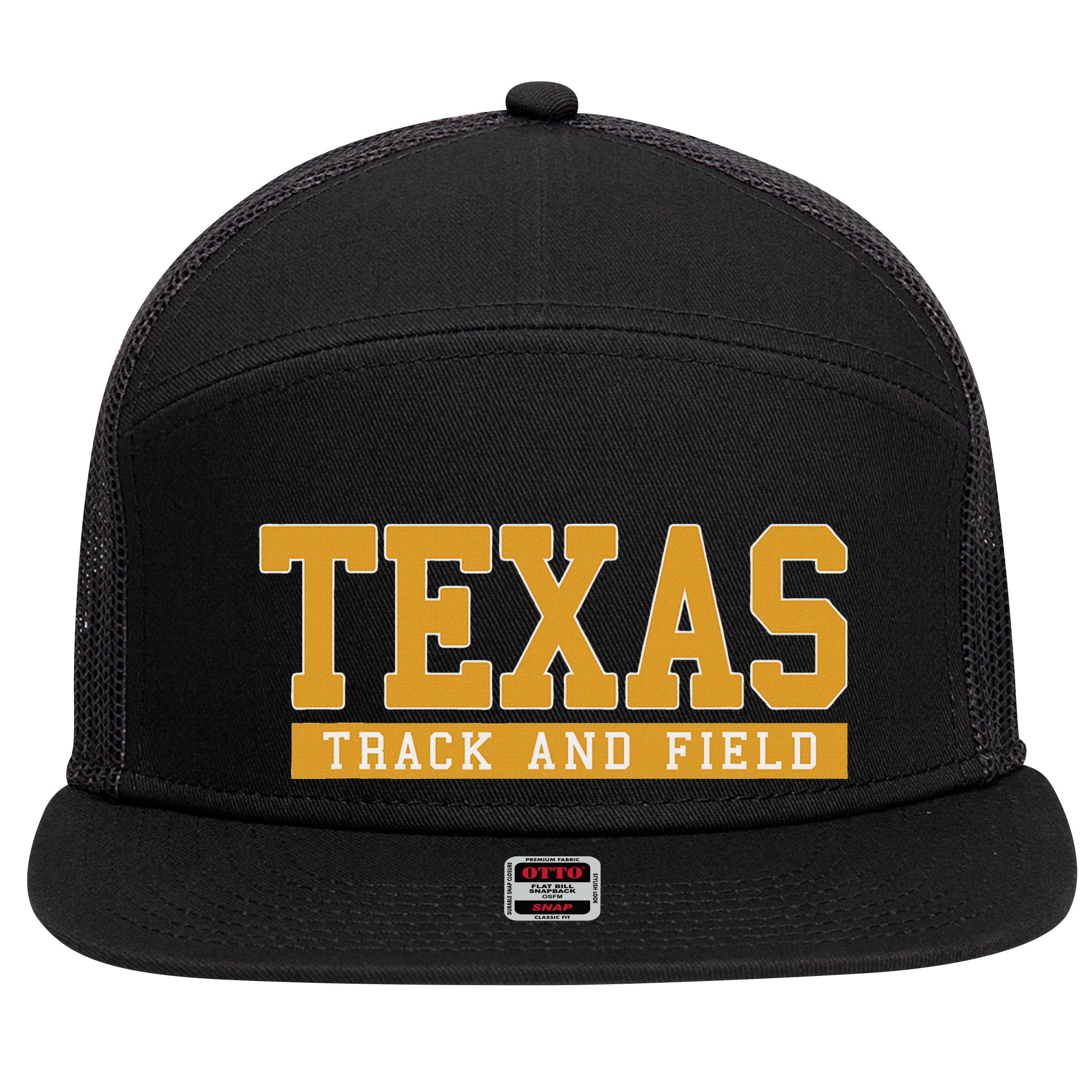 Texas Track & Field 7 Panel Mesh Trucker Snapback Hat