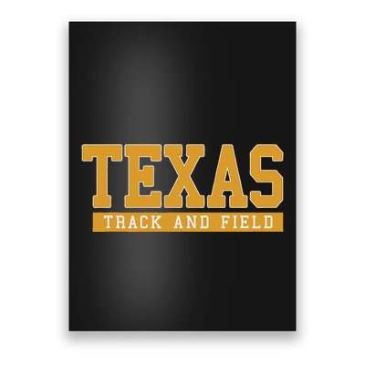 Texas Track & Field Poster