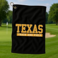 Texas Track & Field Golf Towel