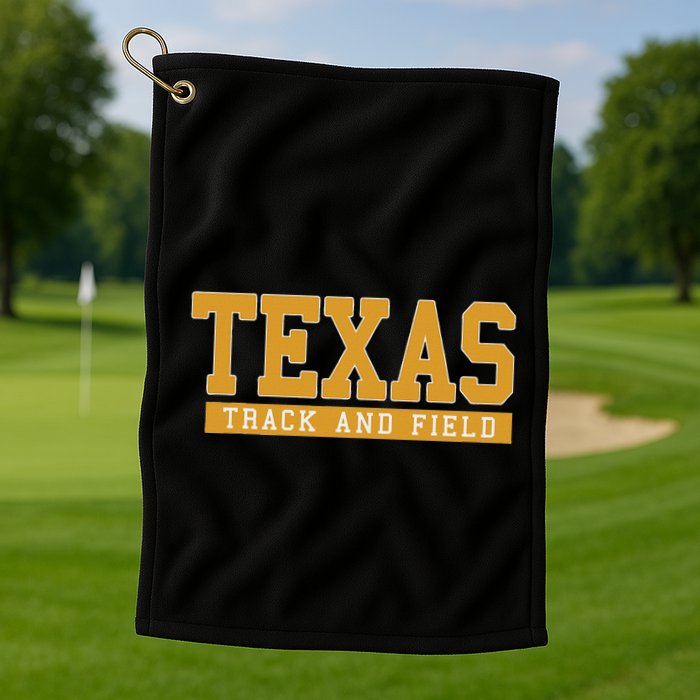 Texas Track & Field Golf Towel