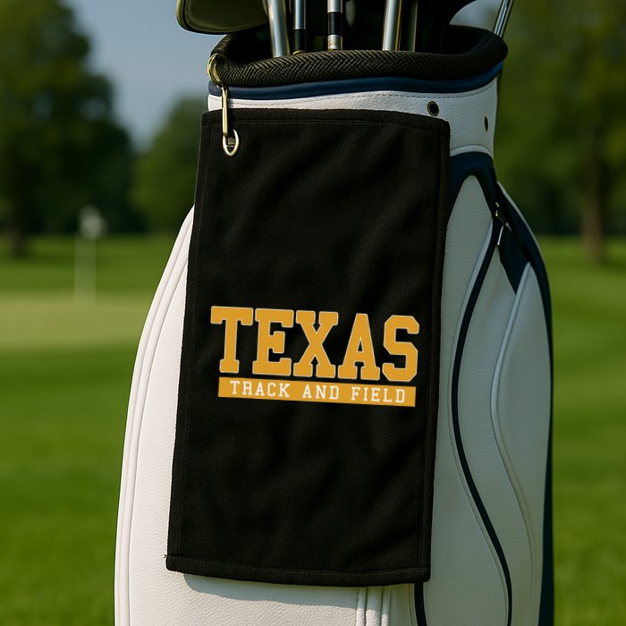 Texas Track & Field Golf Towel