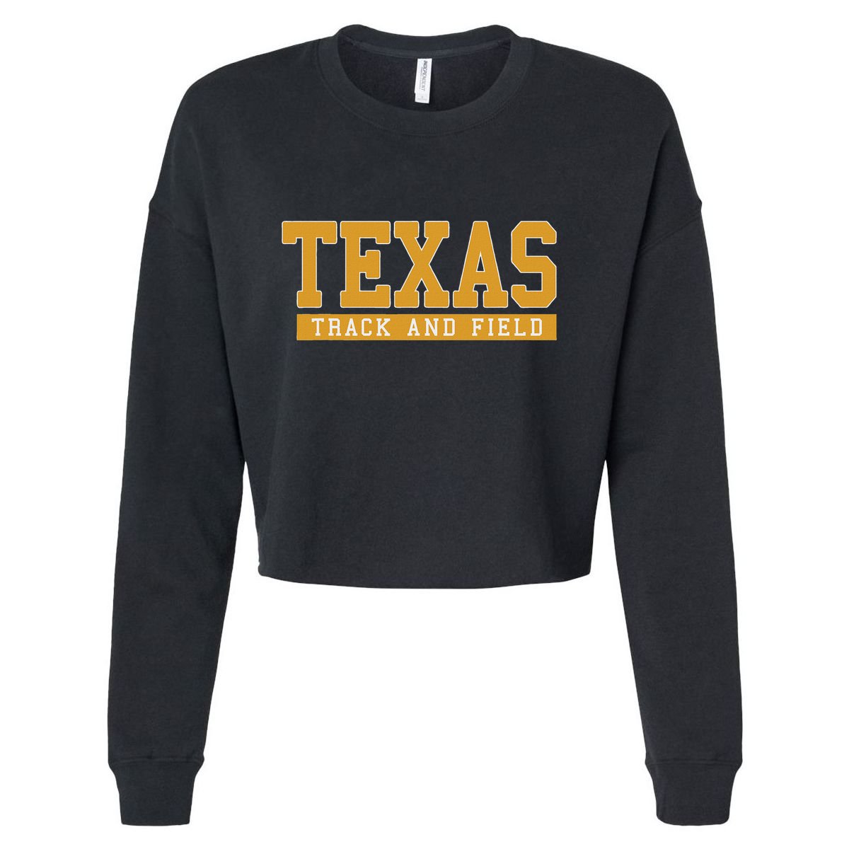 Texas Track & Field Cropped Pullover Crew