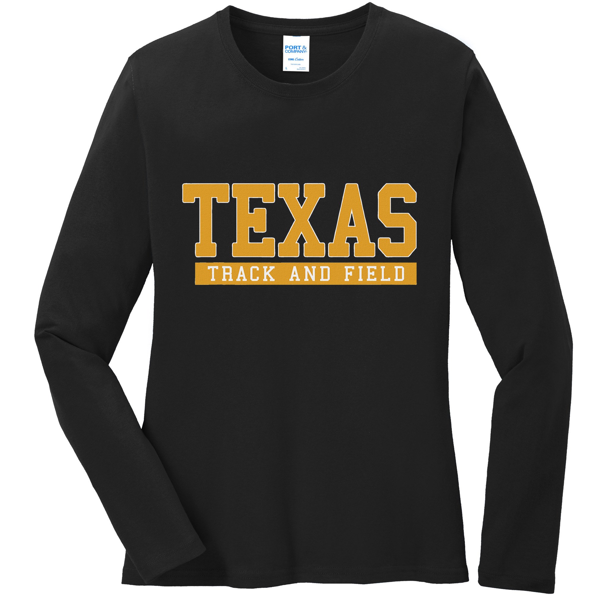 Texas Track & Field Ladies Long Sleeve Shirt
