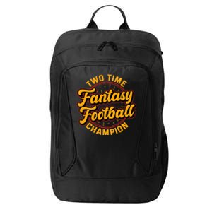 Two Time Fantasy Football Champion Champ League Draft Party Premium City Backpack