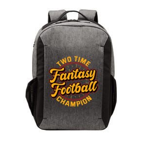 Two Time Fantasy Football Champion Champ League Draft Party Premium Vector Backpack