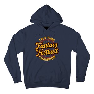 Two Time Fantasy Football Champion Champ League Draft Party Premium Hoodie