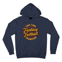 Two Time Fantasy Football Champion Champ League Draft Party Premium Hoodie