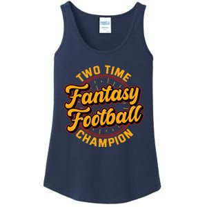 Two Time Fantasy Football Champion Champ League Draft Party Premium Ladies Essential Tank