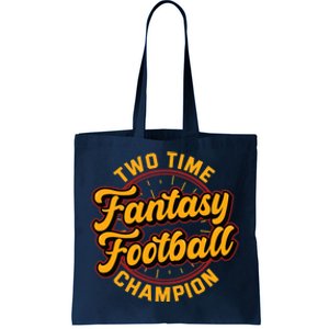 Two Time Fantasy Football Champion Champ League Draft Party Premium Tote Bag