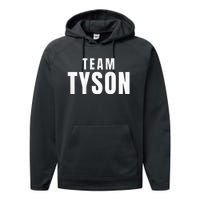 Team Tyson Family Personalized Name Vintage Tyson Performance Fleece Hoodie