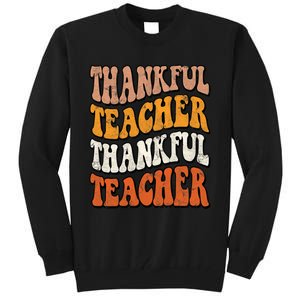 Thankful Teacher Fall Thanksgiving Elementary Classroom Tall Sweatshirt