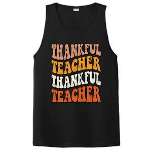 Thankful Teacher Fall Thanksgiving Elementary Classroom PosiCharge Competitor Tank