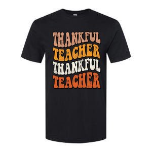 Thankful Teacher Fall Thanksgiving Elementary Classroom Softstyle CVC T-Shirt