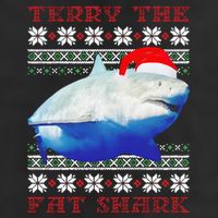 Terry The Fat Shark Christmas 11oz C Handle Ceramic Mug