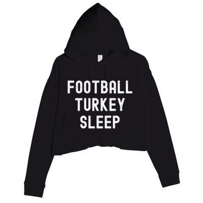 Thanksgiving Tradition Football Turkey Sleep Great Gift Crop Fleece Hoodie