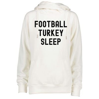 Thanksgiving Tradition Football Turkey Sleep Great Gift Womens Funnel Neck Pullover Hood