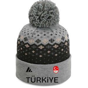 Turkiye Turkey Flag Turkish Shooting Team Sports The Baniff Cuffed Pom Beanie