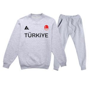 Turkiye Turkey Flag Turkish Shooting Team Sports Premium Crewneck Sweatsuit Set