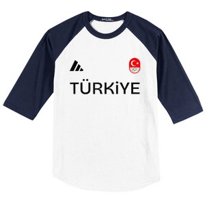 Turkiye Turkey Flag Turkish Shooting Team Sports Baseball Sleeve Shirt