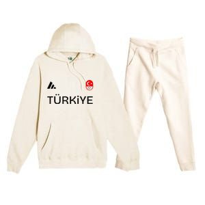 Turkiye Turkey Flag Turkish Shooting Team Sports Premium Hooded Sweatsuit Set