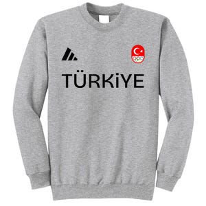 Turkiye Turkey Flag Turkish Shooting Team Sports Tall Sweatshirt