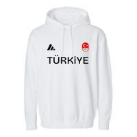 Turkiye Turkey Flag Turkish Shooting Team Sports Garment-Dyed Fleece Hoodie