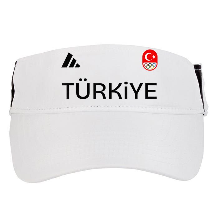 Turkiye Turkey Flag Turkish Shooting Team Sports Adult Drive Performance Visor