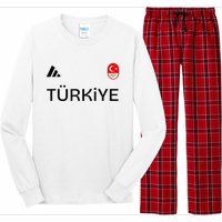 Turkiye Turkey Flag Turkish Shooting Team Sports Long Sleeve Pajama Set