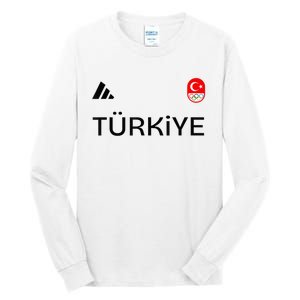 Turkiye Turkey Flag Turkish Shooting Team Sports Tall Long Sleeve T-Shirt