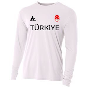 Turkiye Turkey Flag Turkish Shooting Team Sports Cooling Performance Long Sleeve Crew