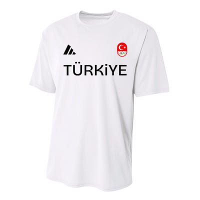 Turkiye Turkey Flag Turkish Shooting Team Sports Performance Sprint T-Shirt