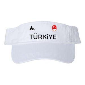 Turkiye Turkey Flag Turkish Shooting Team Sports Valucap Bio-Washed Visor