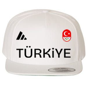 Turkiye Turkey Flag Turkish Shooting Team Sports Wool Snapback Cap