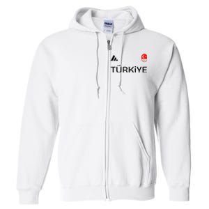 Turkiye Turkey Flag Turkish Shooting Team Sports Full Zip Hoodie