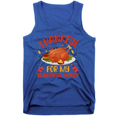 Thanksgiving Thankful For My Beautiful Family Gift Tank Top