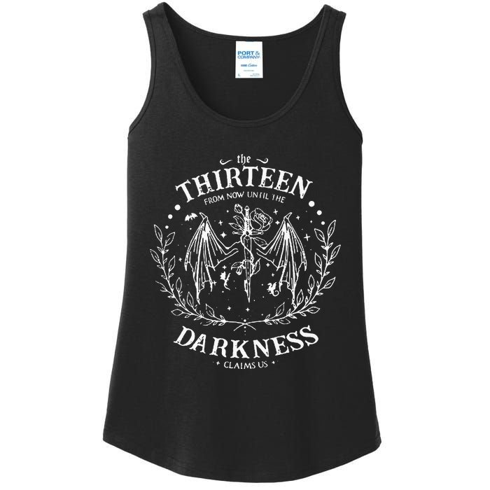 The Thirteen From Now Until The Darkness Claims Us Saying Ladies Essential Tank