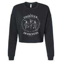 The Thirteen From Now Until The Darkness Claims Us Saying Cropped Pullover Crew