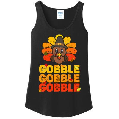 Thanksgiving Turkey Feast Adorable Gobble Gobble Ladies Essential Tank