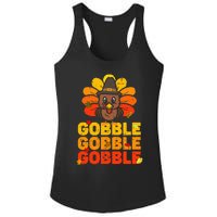 Thanksgiving Turkey Feast Adorable Gobble Gobble Ladies PosiCharge Competitor Racerback Tank