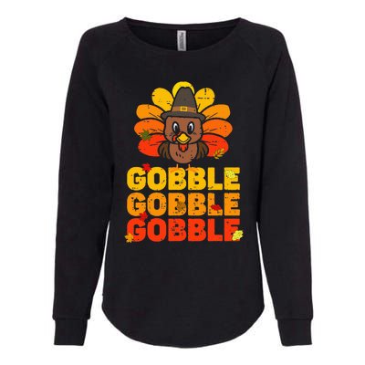 Thanksgiving Turkey Feast Adorable Gobble Gobble Womens California Wash Sweatshirt