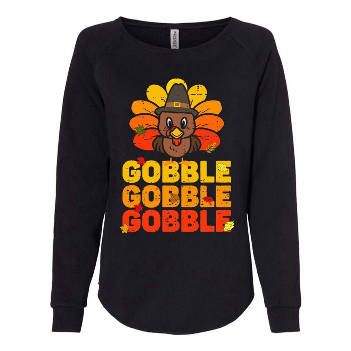 Thanksgiving Turkey Feast Adorable Gobble Gobble Womens California Wash Sweatshirt