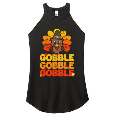 Thanksgiving Turkey Feast Adorable Gobble Gobble Women’s Perfect Tri Rocker Tank