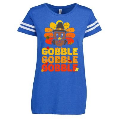 Thanksgiving Turkey Feast Adorable Gobble Gobble Enza Ladies Jersey Football T-Shirt