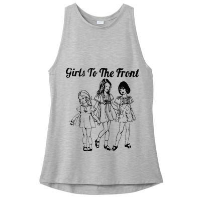 To The Front Riot Grrrl Ladies PosiCharge Tri-Blend Wicking Tank