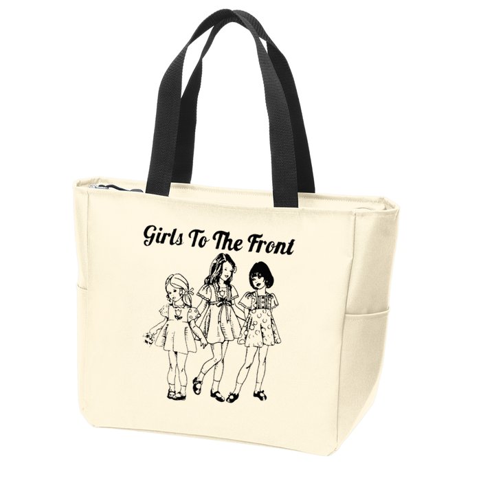 To The Front Riot Grrrl Zip Tote Bag