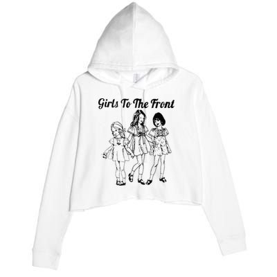 To The Front Riot Grrrl Crop Fleece Hoodie