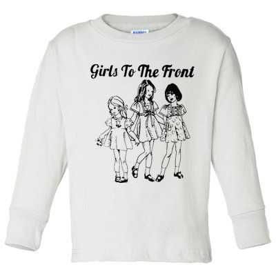 To The Front Riot Grrrl Toddler Long Sleeve Shirt